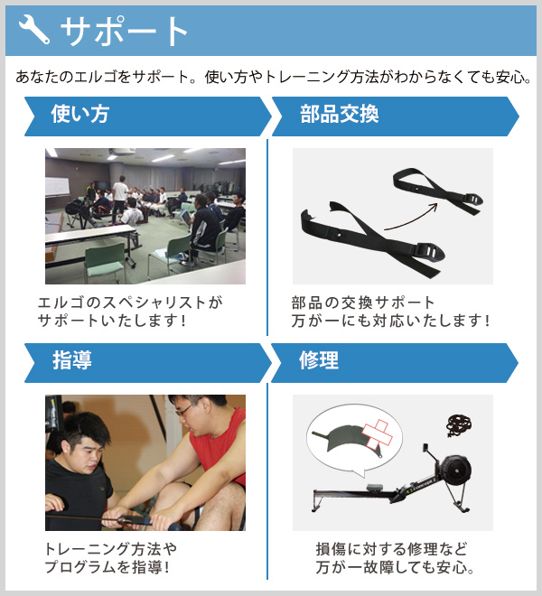 ローエルゴ、メンテナンス・修理・サポートいたします。